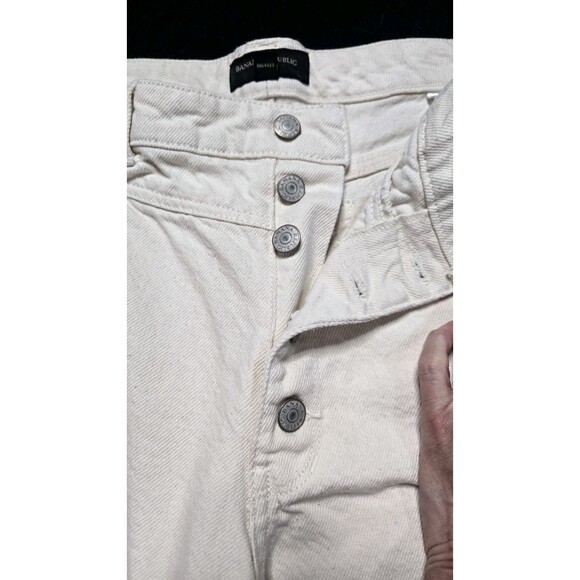 Banana Republic White High-Rise Wide-Leg Crop Jeans Size 8 29x17 - Picture 6 of 14